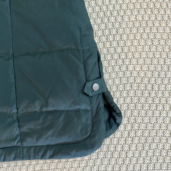 NWT J. Jill Dark Green Quilted Down Vest - Picture 9 of 11